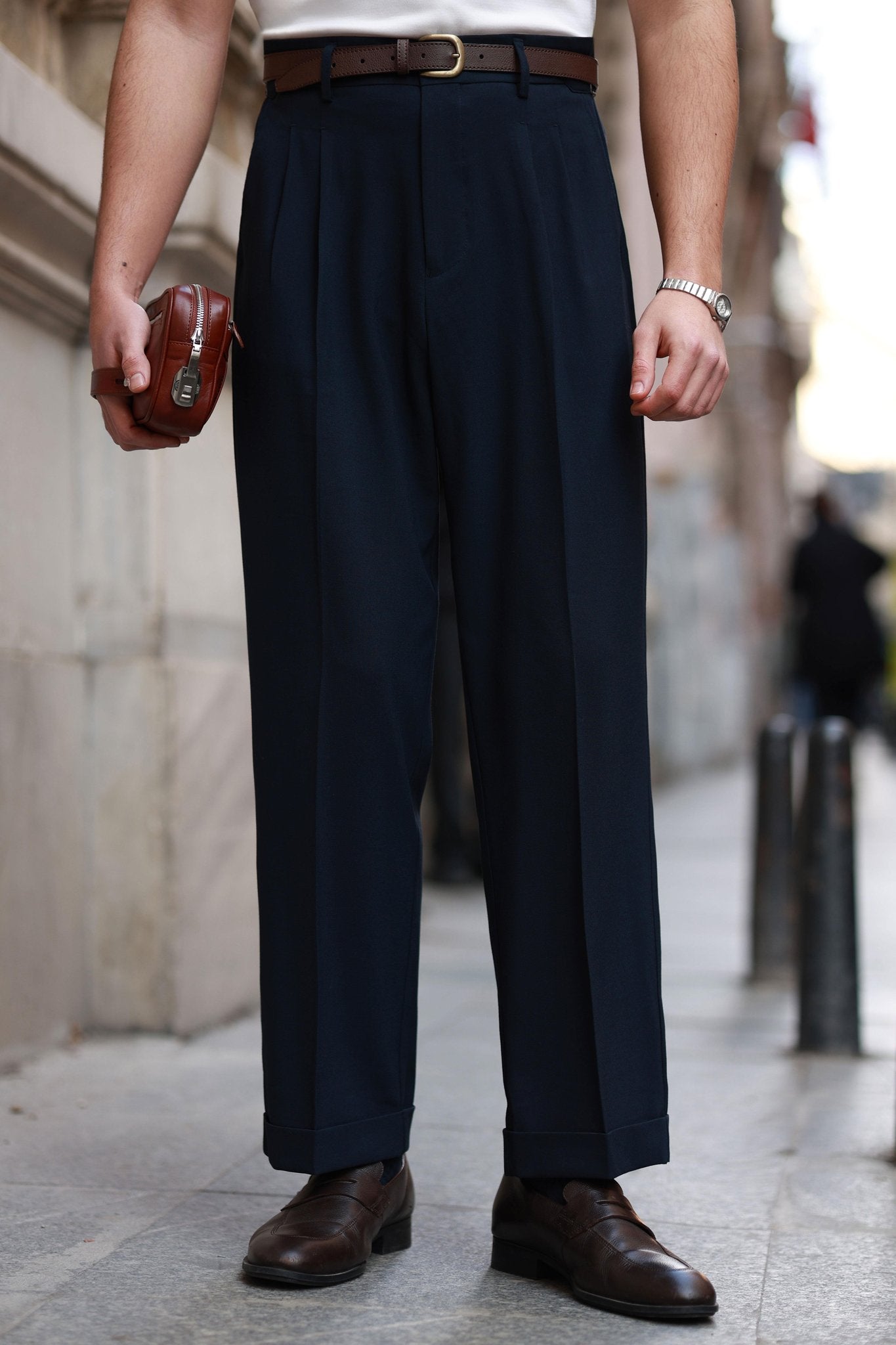 AURÉ Monaco Belted Trouser