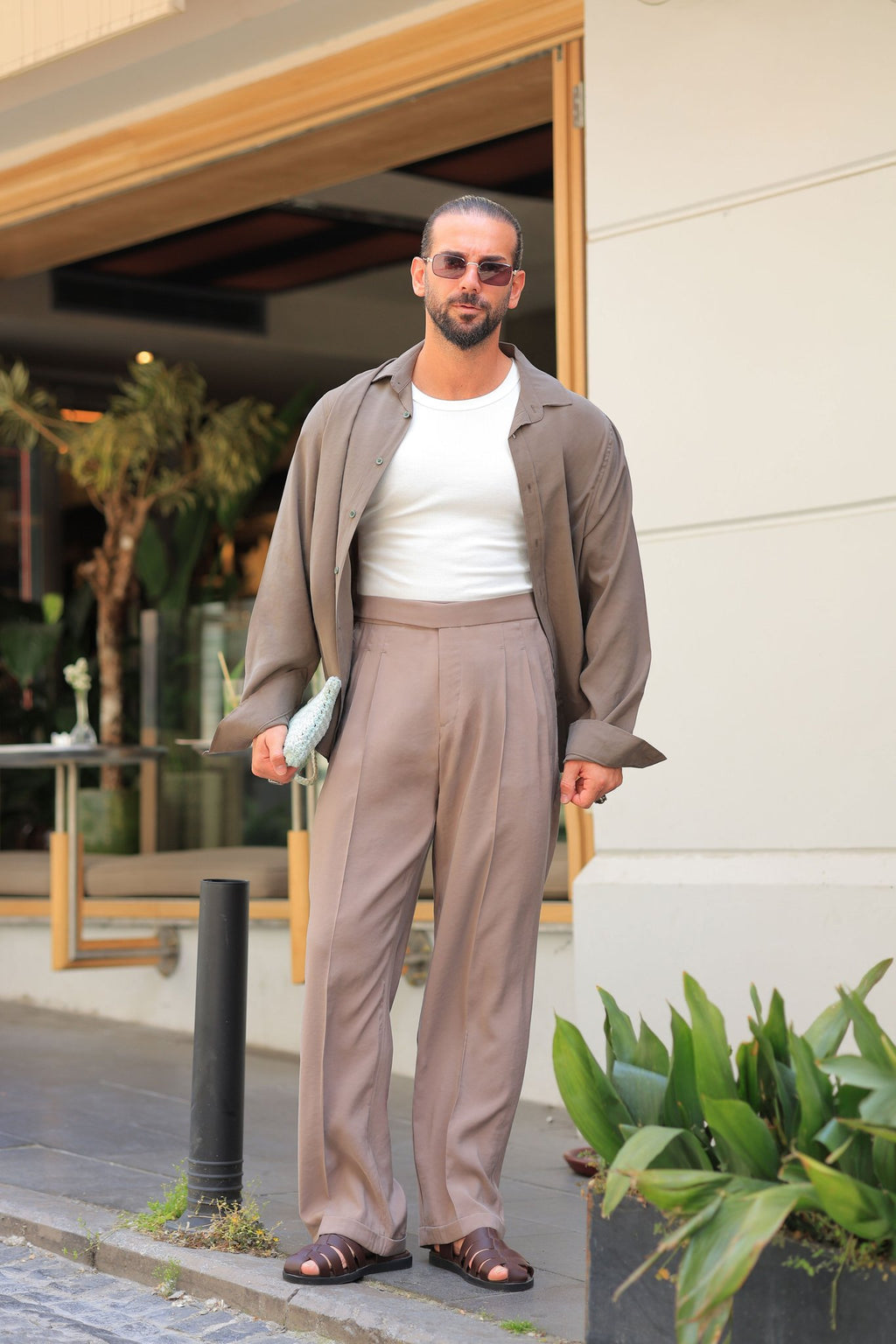 Erstklassig Set in Braun – Ton-in-Ton, Oversize