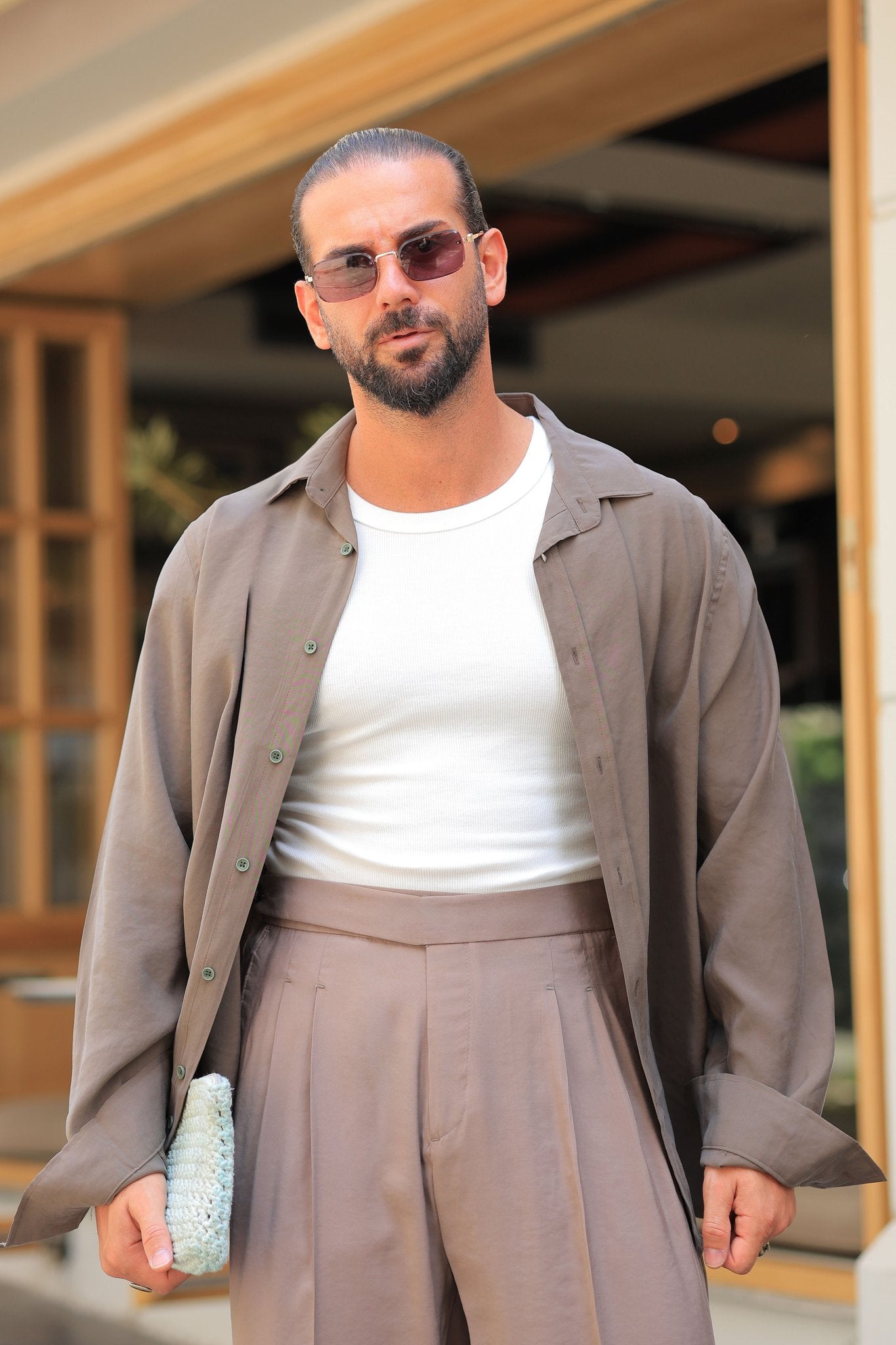 Erstklassig Set in Braun – Ton-in-Ton, Oversize