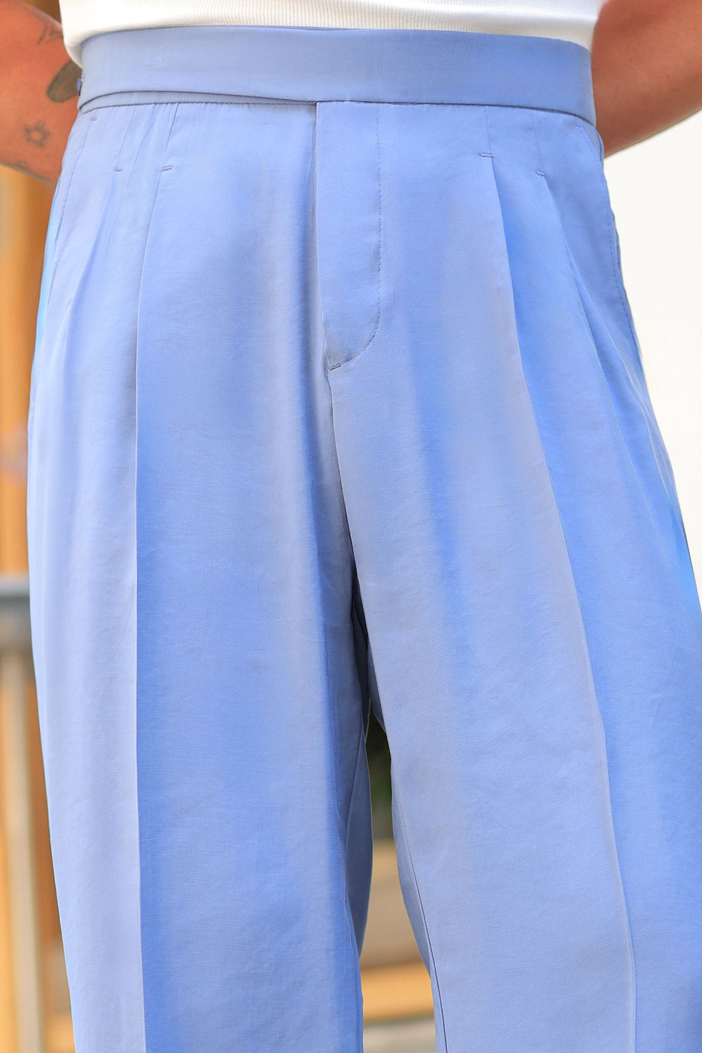 Erstklassig Hose in Indigo – 70% Baumwolle / 30% Viskose, Baggy